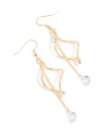 Goldair Gold Swirled Drop Earrings
