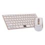 Andowl Lma- 2.4G Alloy Panel MINI Wireless Keyboard And Mouse - Gold
