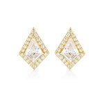 Georgini Rock Star Shield Gold Earrings