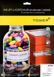 W106 Multi Purpose Inkjet-laser Labels - Pack Of 25 Sheets