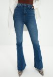High Waist Flare Jeans - Navy