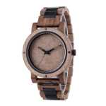 Men's Walnut And Olive Wooden Watch With Rock Aloy GT089-6