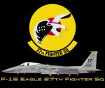 F15 Eagle 27TH Fighter Sq Mouse Pad