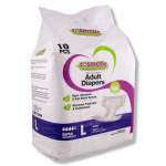 Premium Adult Unisex Diapers 10 Pack - Large Waist 40-55 Fit 101X139CM