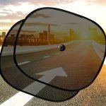 2PCS Universal Car Sunshade Window Insulation Sunshade Front Side Window Mesh Electrostatic Sticker Front Sunshade For Vehicles