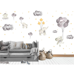 Kikki & Frankie Wall Decal Packs Eastbound Elephants
