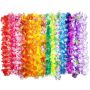 36 Pack Hawaiian Leis Silk Bulk Tropical Flower Luau Beach Party Supplies