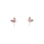 Silver Metal Fairy Stud Earrings