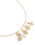 Goldair Gold Evil Eye Hamsa & Star Charm Necklace