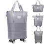 Rolling Duffle Bag With Wheels Expandable Foldable Duffle Bag With Wheels And Handle For Travel Rolling Luggage Bag Carry On Duffel Bag Detachable Whe