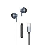 Yookie Wired Type-c Earphones Black metal