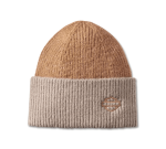 Women’s Open Bar & Shield Beanie – Cashew