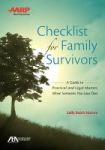 Aba aarp Checklist For Family Survivors - A Guide To Practical And Legal Matters When Someone You Love Dies Paperback