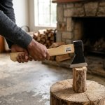 600G Carbon Steel Hand Axe With Wooden Handle