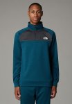 M Reaxion 1 4 Zip Fleece - Midnight Petrol Dark Heather-asphalt Grey 7AO