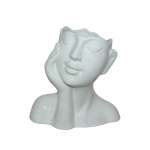 17CM Lady Vase White