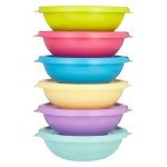 Miss Molly Assorted Baby Feeding Bowl & Lid 6 Pack