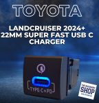 Toyota Landcruiser 22MM X22MM Super Fast USB C Charger