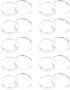 100PIECES Plastic Coin Capsules Holders 25MM Diameter Coin Box Flocking