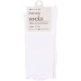 Clicks Trendy Socks Solid White With Edge 7-11