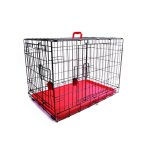 M-PETS Coloured Wire Crate - Medium Red
