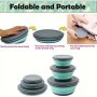 1 Set Outdoor Portable Folding Bowl Collapsible Outdoor Camping Travel Bowl Outdoor Tableware Kit