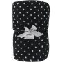 Clicks Fleece White Dot Print Blanket