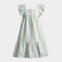 Older Girl&apos S Multicolour Stripe Print Tiered Dress