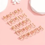 A Letter Zirconia Non-perforated Nose Clip For Women 1 PC