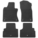 Matericuo Car Floor Mat For Infiniti Q50 2014-2024 Q60 2020-2022 Custom Fit Full Black Rubber Auto Liner Mats All Weather Prot
