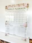 Acrylic Monthly & Weekly Planner - Protea - 800MM X 800MM