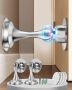 Magnetic Door Stoppers For Bottom Of Door: Upgraded Strong Magnet Door Stop Security Door Holder To Keep Door Open 3M Adhesive Non-drilling Installati