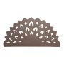 Stylex Lotus Design Raw Mdf Wooden Headboard - Queen