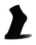 Adult Ua Training Cotton Quarter Socks 3-PACK - BLACK-001 Md
