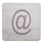 White Scrabble Block Symbol @ 8.5CM X 8.5CM