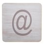 White Scrabble Block Symbol @ 8.5CM X 8.5CM