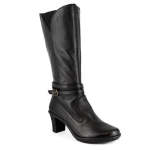 Inkumbula Mid-calf Leather Boot - Black - 9