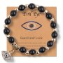 1PC Evil Eye Bracelets Natural Stone Cross Bracelet For Women Men Charm Jewelry Gift