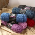 Alpaca Velvet Yarn - 5 BALLS 500G 95% Alpaca & 5% Nylon Ideal For Knitting & Crochet Perfect For Sweaters Jackets Vests Shawls S