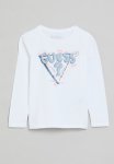 Guess Long Sleeve T-Shirt - Pure White