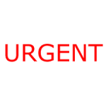 Xstamper Red Ink Stamp - Urgent - 1103 - Stitch And Go