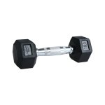 Hs Fitness 3KG Rubber Hex Dumbbell