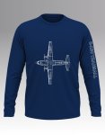 C-160 Transall Blueprint Long Sleeve T