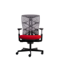 Ergonomic Mesh Office Chair With Perforated Backrest And Seat Cushion