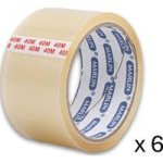 Packaging Tape - Clear 48MMX40M 6 Pack