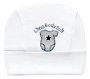 Embroidered Cotton Beanie - White