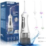 Water Flosser Cordless Teeth Pick: Portable Adults Dental Oral Irrigator For Travel Flossers Cleaning Picks 300ML