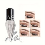 5 Colors Sparkling Liquid Eyeshadow Set Waterproof Glitter Eye Liner Shadow Stick Shimmery Radiant Eye Makeup Multi-tone Liquid