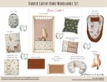 Cot Duvet Bedding Darker Earthy Boho Woodlands Set