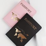 2PCS Passport Cover Passport Protector Passport Holder With Card Slots For International Travel Couple's Honeymoon